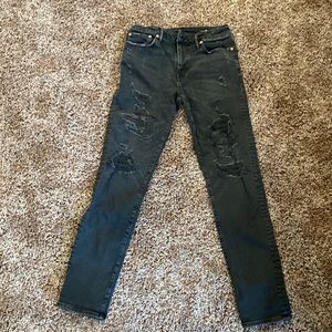 29x32 Black American Eagle distressed jeans